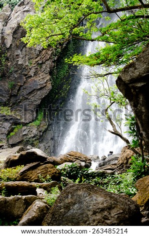 Klong lan Waterfall is big waterfall in thailand ,province Kampang phed