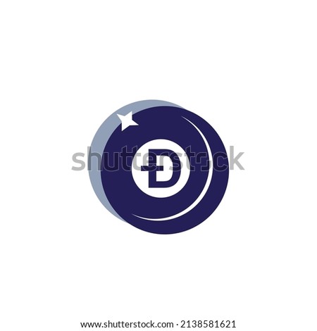 Doge coin crypto icon. Element of color finance signs. coin crypto. Signs and symbols collection icon for websites, vector icons crypto currencies