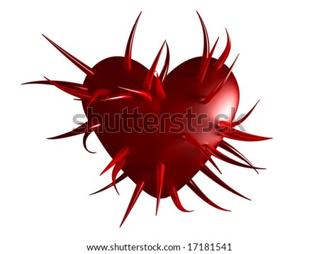 Spiky Heart Stock Photo 17181541 : Shutterstock