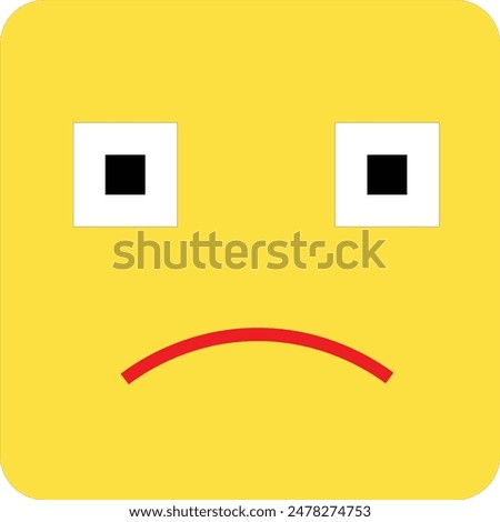 emoji frown vector for graphic design use