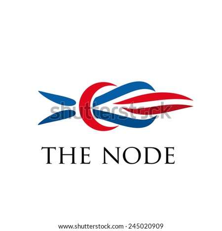 Vector sign Node. Connection concept