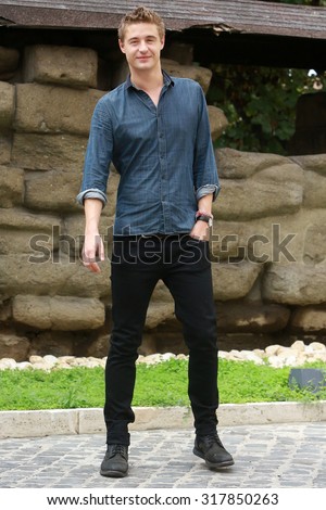 ROME, ITALY - 22 September 2014: The actor Max Irons : Photocall of the movie