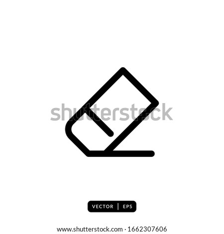 Eraser Icon Vector - Sign or Symbol