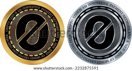 Origin protocol-ogn coin vector illustrations. 3d illustration