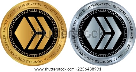 hive coin vector illustrations. 3d drawing