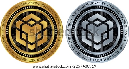 binance-bnb coin vector illustrations. 3d illustration.