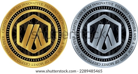 arbitrum-arb  virtual currency logo illustration. vector illustrations. 