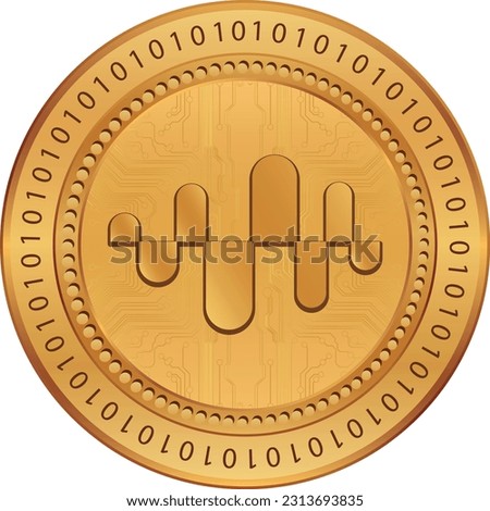 enzyme-mln coin vector images. 3d illustration.