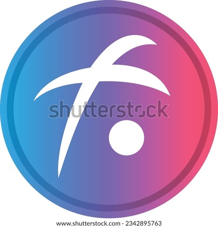 Cryptocurrency logos in colorful circle. vector logo images. 3d illustrations.