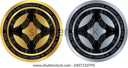 metallic cryptocurrency vector illustrations. stargate finance-stg coin logo. 3d illustrations.