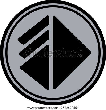 altlayer-alt cryptocurrency logo illustrations on abstract background. 3d illustrations.