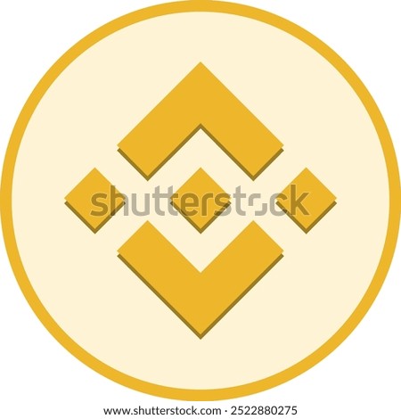 binance-bnb cryptocurrency logos on abstract background. 3d illustrations.