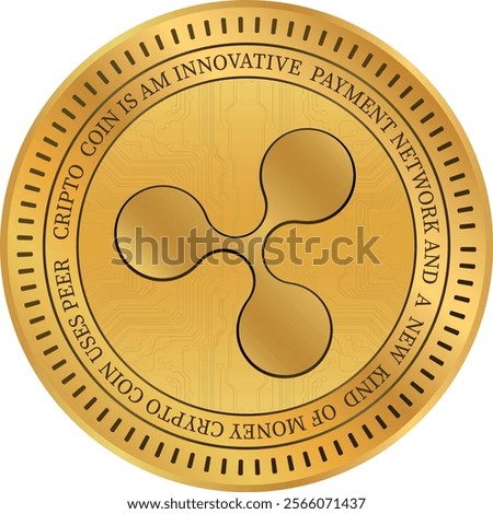 ripple usd-rlusd coin vector illustrations on transparent background. 3d illustration