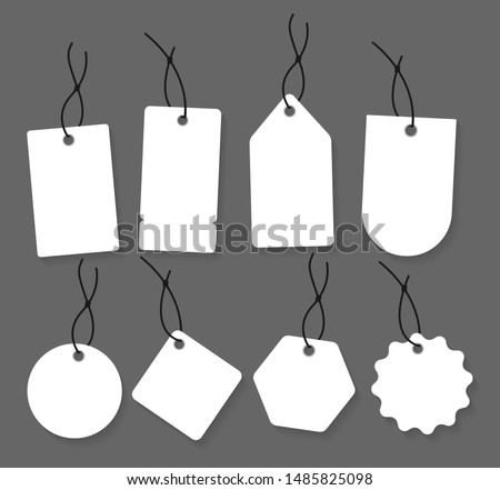 Blank labels template. Price tags set. Vector illustration