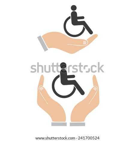 Concept support disabled Foto d'archivio © 
