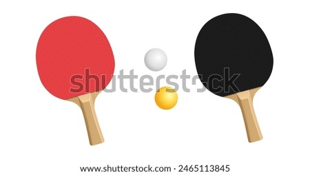 Racket for table tennis vector