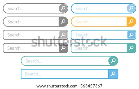 Search bar. Template isolated 