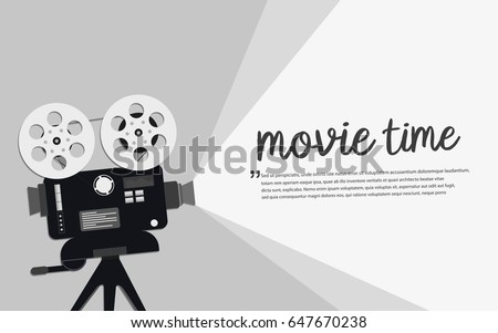 Movie time concept.