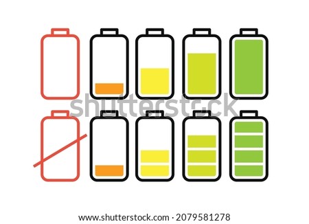 Icon of battery vector design
