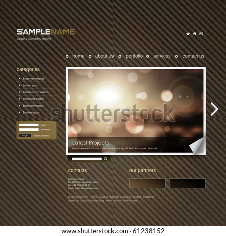 Vector Website Design Template