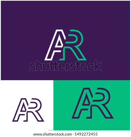 Logo AR,R, RA,A design template. Logo modern for your business Stok fotoğraf © 