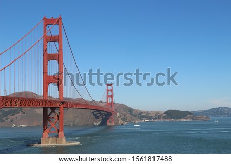 Similar – Image, Stock Photo Golden Gate Brige in San Francisco USA