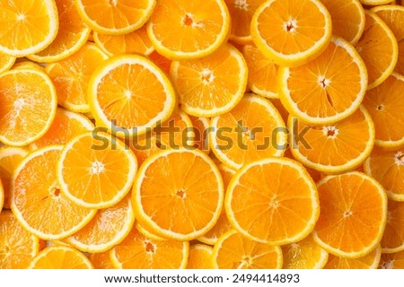 Similar – Image, Stock Photo Orange slices in a glass of water