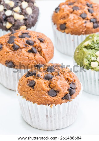 Moist Chocolate Muffins,Chocolate chip muffin,Green tea muffin,
