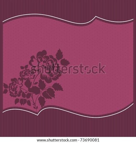 Vector illustration of flower card for special occasions
