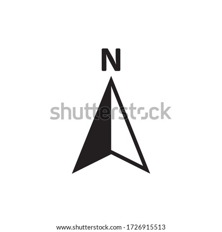 Navigation icon vector simple design 