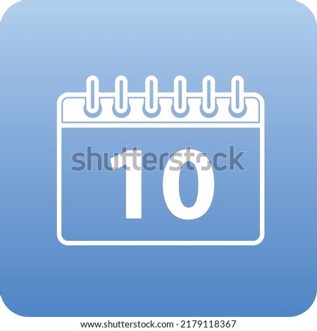 Simple calendar outline icon for website and social media in vector format.