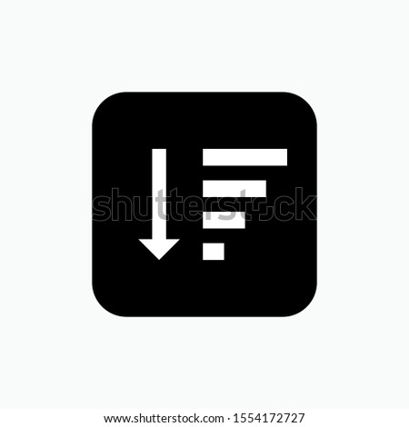 
Sort Icon - Vector, Sign and Symbol for Design, Presentation, Website or Apps Elements