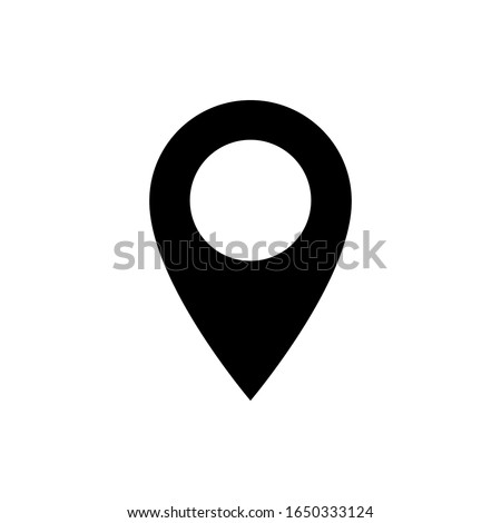 Pin Location Icon. Pointer or Navigation Illustration As A Simple Vector Sign & Trendy Symbol for Design and Websites, Presentation or Apps Elements