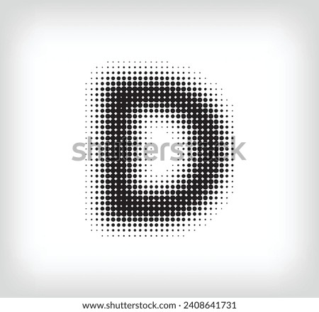 Creative dotted letter D design. Alphabet set pixel is flat and solid. Integrative and integrative pixel movement. Modern icon ports.