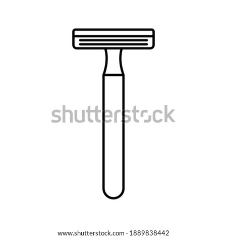 Razor Icon. barber shop sign. Vector Illustration