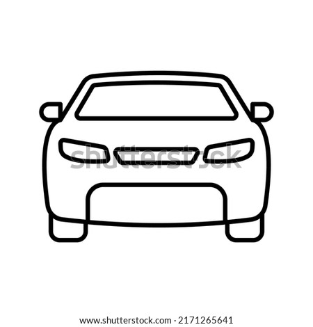 Car front icon. transportation sign. vector illustration