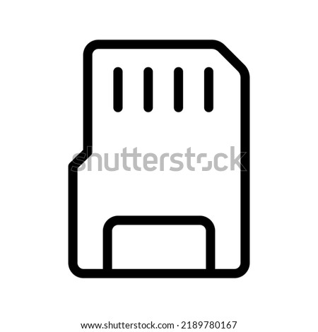 Memory card icon. vector illustration