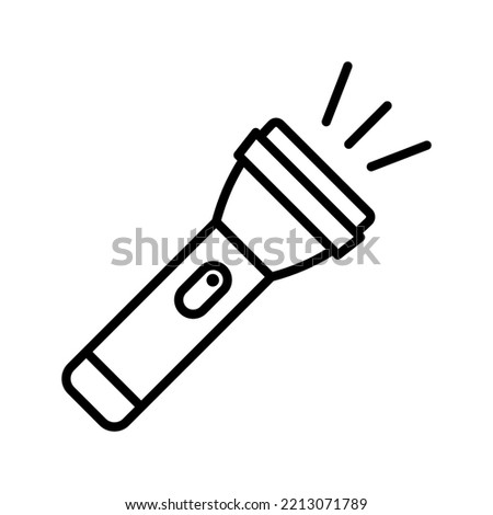 Flashlight icon. sign for mobile concept and web design. vector illustration