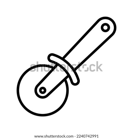 Pizza cutter icon. sign for mobile concept and web design. vector illustration
