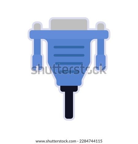 Vga cable icon. sign for mobile concept and web design. vector illustration