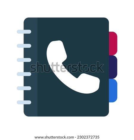 Phone Book icon. sign for mobile concept and web design. vector illustration