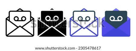 Voice Chat icon. voicemail sign for mobile concept and web design. vector illustration