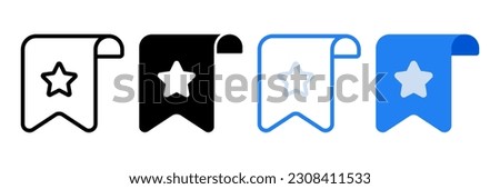 Bookmark icon. sign for mobile concept and web design. vector illustration