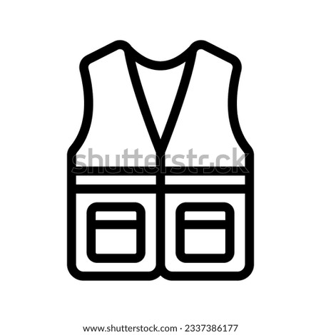 Vest icon. sign for mobile concept and web design. vector illustration
