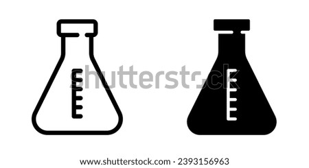 Chemistry flask Icon. symbol for mobile concept and web design. vector illustration