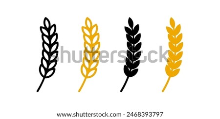 Wheat icon. for mobile concept and web design. vector illustration