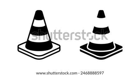 Traffic Cone icon. for mobile concept and web design. vector illustration