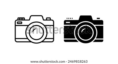 Camera icon set. for mobile concept and web design. vector illustration
