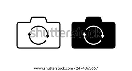 Flip camera icon. for mobile concept and web design. vector illustration