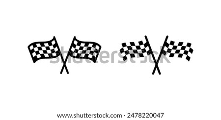 Race Flag icon set. for mobile concept and web design. vector illustration